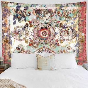 💥BEST SELLER ❗❗ Bohemian Decor Tapestry Floral Boho Mandala Wall Hanging Flowers Art for 51x 59
