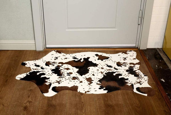 Cute Cow Print Rug | Fun Faux Cowhide Area Rug | 29.5" x 43.3"✅ | Bedroom Décor🔥
