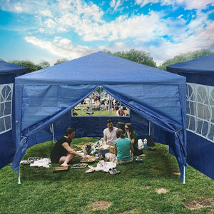 10'x10' canopy party wedding tent outdoor pavilion heavy duty cater event blue