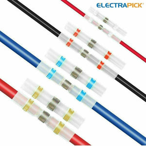500pcs waterproof heat shrink butt terminals solder seal sleeve wire connectors