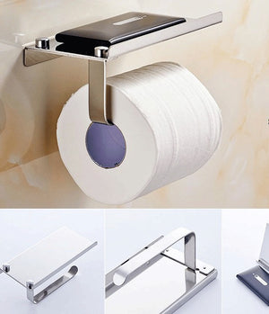 Toilet Paper Holder with Phone Holder