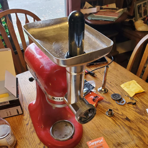 Metal Food Grinder Attachment for KitchenAid Stand Mixers | Meat Grinder Attachment (248)