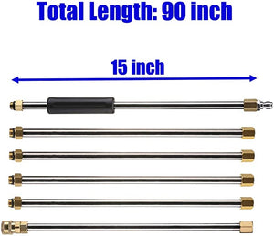��Pressure Washer Wand Extension Replacement Lance 7.5-Feet, 1/4 Inch Quick Connect, 4000 PSI