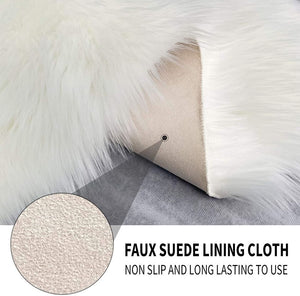 2x3 fluffy Shag Rugs Faux Fur Luxury Indoor Floor Rugs for Bedroom Living Room