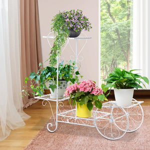 Metal Plant Stand, Flower Planter Flower Pot Holder, Plant Display Holder Shelf Rack, Mobile Model For Balcony Indoor Outdoor