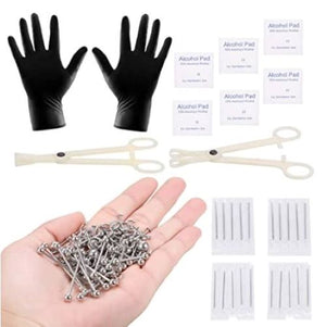 140 PCS Piercing Kit Stainless Steel14G 16G