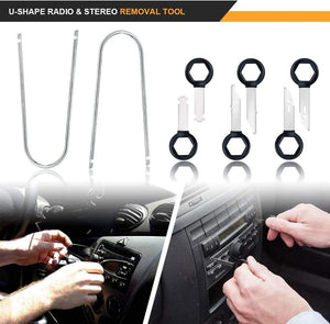 102 Pcs Car Trim Puller Removal Tool Kit Set for Trim/Panel/Door/Audio/Clip Pliers/Terminal