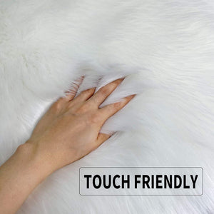 2x3 fluffy Shag Rugs Faux Fur Luxury Indoor Floor Rugs for Bedroom Living Room