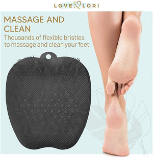 ✨New Foot Scrubber Massager📌 | Grey | Soothe Achy Feet & Reduce Pain✅ | Non Slip w/ Suction Cups✨