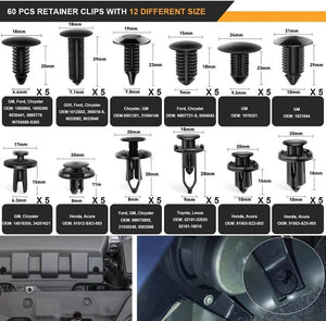 102 Pcs Car Trim Puller Removal Tool Kit Set for Trim/Panel/Door/Audio/Clip Pliers/Terminal