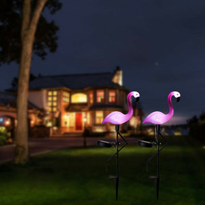 1 Pack Outdoor !! Solar Flamingo Light !! Garden Landscape Pathway Décor