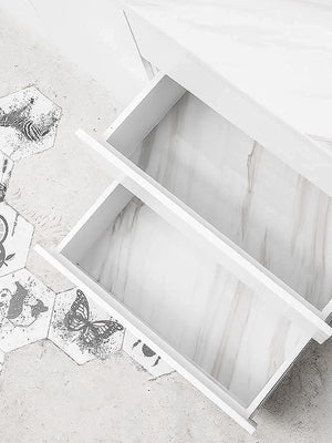 💯BRAND NEW-- Marble Countertop Paper Granite Gray/White Wallpaper Glossy Peel and Stick Adhesive 16"x120"