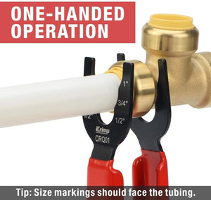 Disconnect Tong Sized 1/2", 3/4", 1", Removal Tool used for Demount Shark bite Brass Push Fit