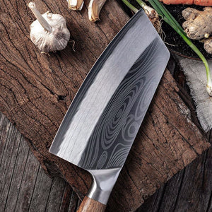 SALE!!!🎁 Asian Chef Damascus Pattern Stainless Steel Kitchen Meat Chopping Knife