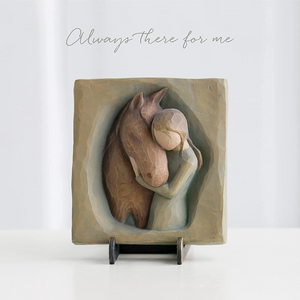 Willow Tree Quiet Strength Plaque, Sculpted Hand-Painted bas Relief - NEW!!
