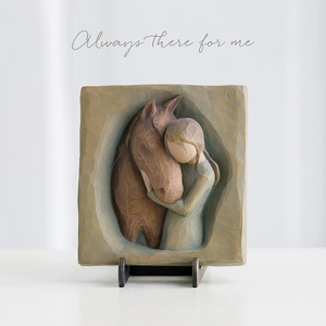 Willow Tree Quiet Strength Plaque, Sculpted Hand-Painted bas Relief - NEW!