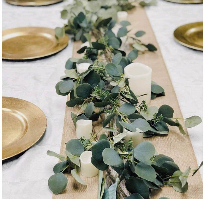 6 Artificial Eucalyptus Garland for Wedding or Farmhouse Decor; Wedding Decorations
