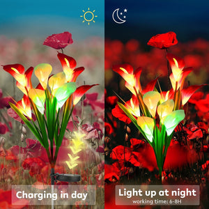 ||NEW|| Solar Lights Outdoor Garden Stake Flower Lights(3 pack)