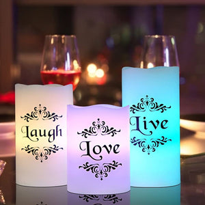Brand New!!! Flameless Flickering Candles Battery Operated with 18-Key Remote and Timer, Color Changing LED Candles Real