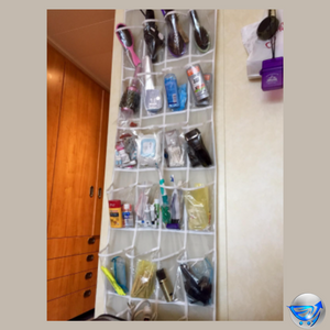 24 Pockets - Crystal Clear Over The Door Hanging Shoe Organizer