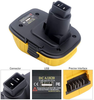 for DEWALT DCA1820 18V to 20V Battery Adapter Converter Max Li-ion DC9096 TOOLS