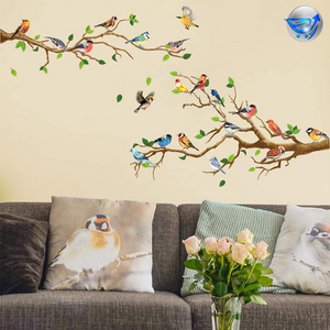 Birds on The Tree Branch Wall Sticker