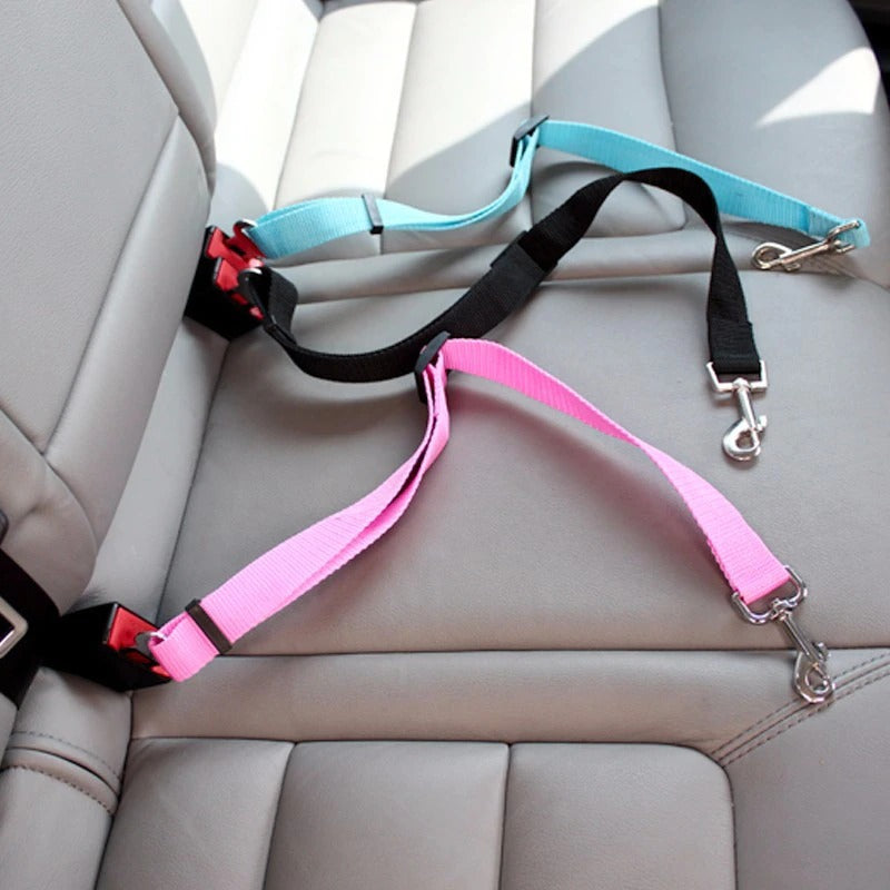 🌸🍒 Car Seat Belt Dog Accessories Adjustable Harness Lead Leash