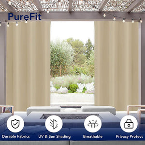 Outdoor Curtains for Patio Waterproof – Weatherproof, UV and Fade Resistant Outside Cur