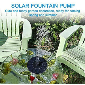 Bird Bath Fountain Solar Power Water Pump Floating Outdoor Pond Garden Pool