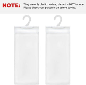 2x Handicap Parking Permit Placard Protector Cover Hanger Car Holder Hang Sleeve