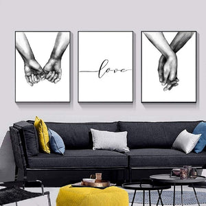 Wall Art Canvas Print Poster, Sketch Art Line Drawing Decor (Set of 3 Unframed, 8x10 in)
