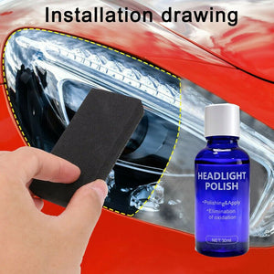 9H Headlight Cover Len Restorer Cleaner Repair Liquid Polish Car Accessories USA
