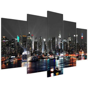 5 Pieces Modern Wall Art Painting Landscape Canvas Decoration