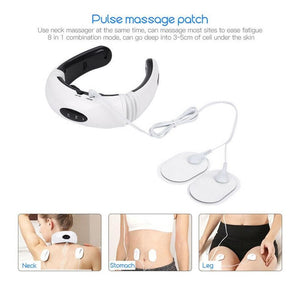 Electric cervical pulse neck massager muscle relax massage magnetic therapy us