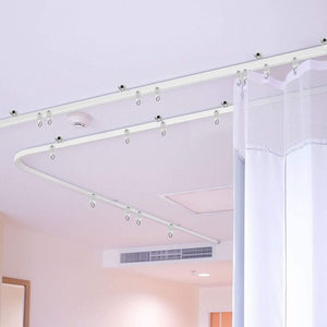 Ceiling Curtain Track Bendable Mount for Curtain Rail Bunk Bed Bay Window Room Divider 3 m/ 9.8 ft