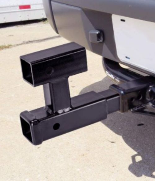 Truck Dual Receiver Extender Trailer Towing Hitch Extension Bicycle Extender (GTW- 4000 lb.)