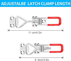 [6 Pack]Adjustable Toggle Latch Clamp Heavy Duty 330 LBS Holding Capacity