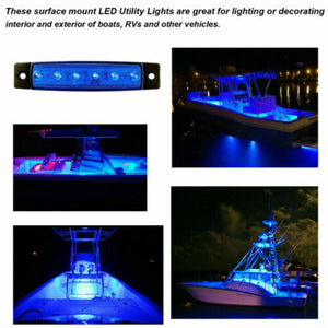 10Pcs LED Pods Rock Underbody Wheel Lights For Jeep Offroad Truck UTV ATV Boat