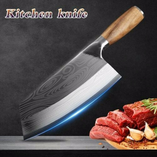 SALE!!!🎁 Asian Chef Damascus Pattern Stainless Steel Kitchen Meat Chopping Knife