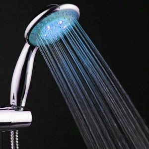 Handheld 7 Color Changing LED Light Water Bath Home Bathroom Shower Head Glow
