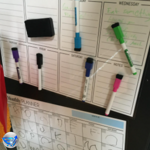 Magnetic Dry Erase Planner 3 Boards Included - Monthly, Weekly, Daily Calendar Whiteboard