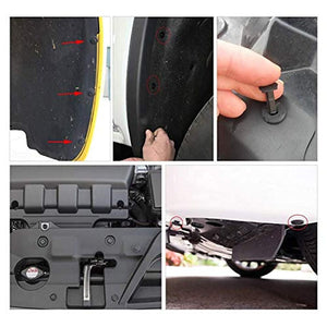 200 Pcs Push Bumper Fastener Rivet Clips, Universal Fender Plastic Retainer Clips