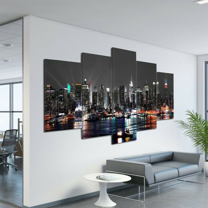 5Pcs Canvas Print Paintings Landscape Pictures Wall Art Modern Living Room Decor
