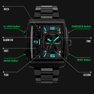 ⚡NEW⚡ Men's Digital Army Military Sport Quartz Analog Chronograph Waterproof Watch US