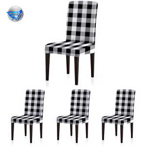 Set of 4 Universal Stretch Elastic Chair Protector Covers