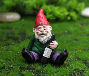4Pcs Gnomes Wild Drunk Garden Dwarfs Statue Gifts Decor