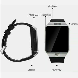 Bluetooth Smart Watch w/Camera Waterproof Phone Mate for Android Samsung iPhone