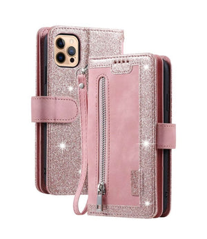 Zipper Leather Wallet Case For iPhone 13 12 11 Pro Max XS XR 678 Plus Flip Cover