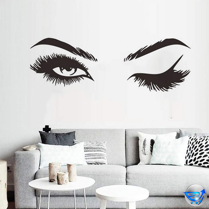 Wall Decals Lash Brows Beauty Salon Eyes Removable Sticker
