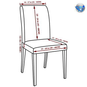 Set of 4 Universal Stretch Elastic Chair Protector Covers